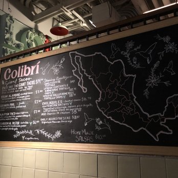 Colibri - Menu - Mexican Near Me - Toronto, Ontario