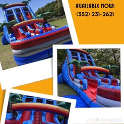 Shep's Bounce House & Water Slides - New double lane slide