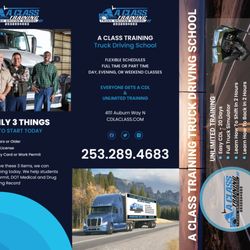 A Class Training Truck Driving School - 20 Days - Easy CDL