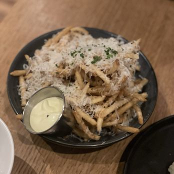 Shaker + Spear - Truffle Parm Fries - Seafood Near Me - Seattle, Washington Shaker + Spear - Truffle Parm Fries - Seafood Near Me - Seattle, Washington