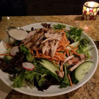 River City Grille - A fresh salad at chicken breast that had a pretty large serving of salad! - American Near Me - Columbus, Ohio