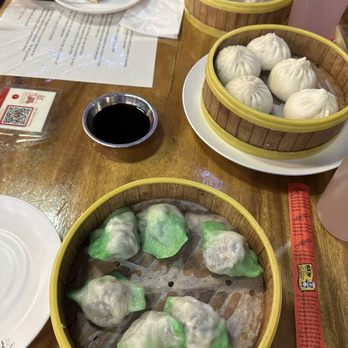 Red Tiger Dumpling House - D8. Steamed Spinach Soup Dumplings - Shanghainese Near Me - Stony Brook, New York