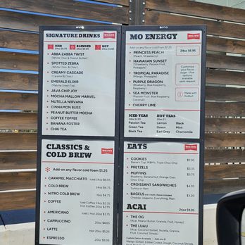 Mojos Coffee - Main menu 1......no ordering voice box. - Coffee & Tea Near Me - Riverside, California