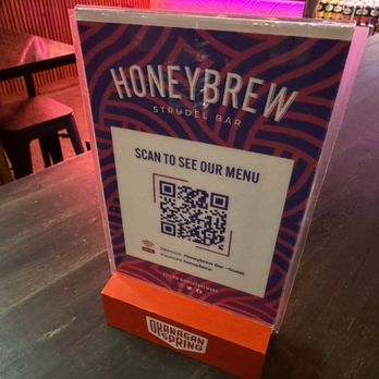 Honeybrew - Menu QR code~ (March 2024) - Bistros Near Me - Vancouver, British Columbia