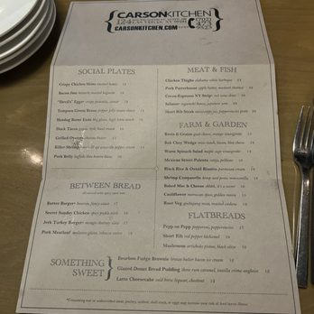 Carson Kitchen - Menu - New American Near Me - Las Vegas, Nevada