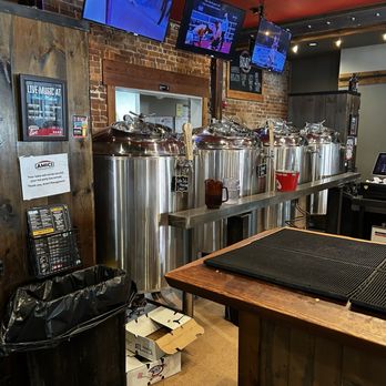 Amici - Madison - The tanks where they brewed the beer - Pizza Near Me - Madison, Georgia