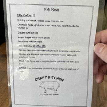 Craft Kitchen - Kid's Menu - New American Near Me - Plantsville (Southington), Connecticut