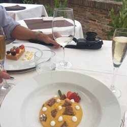 Osteria dell'Accademia - Mango mouse & some kind of custard tarte