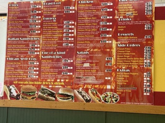 Menu photo 1 Super Gyros Normal, IL