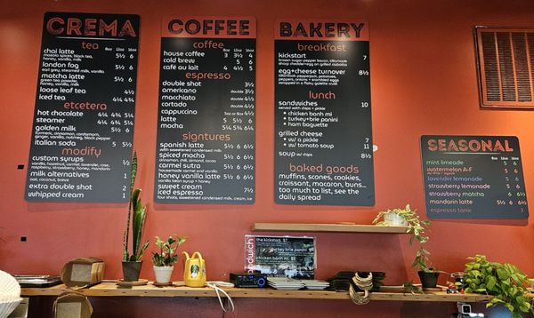 Menu photo 1 Crema Coffee + Bakery Portland, OR Menu photo 1 Crema Coffee + Bakery Portland, OR
