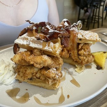 @ The Diner - Chicken and waffles with bacon - Breakfast & Brunch Near Me - Orlando, Florida @ The Diner - Chicken and waffles with bacon - Breakfast & Brunch Near Me - Orlando, Florida
