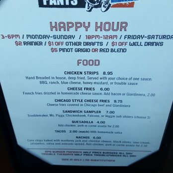 Smarty Pants Garage - Happy Hour options. - New American Near Me - Burien, Washington Smarty Pants Garage - Happy Hour options. - New American Near Me - Burien, Washington