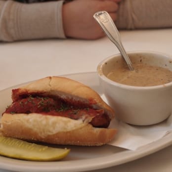 Leo's Ristorante - Chicken parmesan sandwich with mushroom soup - Pizza Near Me - Bristol, Rhode Island Leo's Ristorante - Chicken parmesan sandwich with mushroom soup - Pizza Near Me - Bristol, Rhode Island