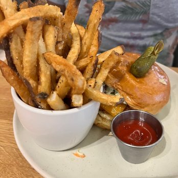 Moxies - Burger with fries. So good - Lounges Near Me - Miami, Florida Moxies - Burger with fries. So good - Lounges Near Me - Miami, Florida