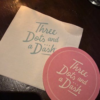 Three Dots and A Dash - Napkin - Asian Fusion Near Me - Chicago, Illinois Three Dots and A Dash - Napkin - Asian Fusion Near Me - Chicago, Illinois