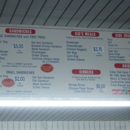a menu