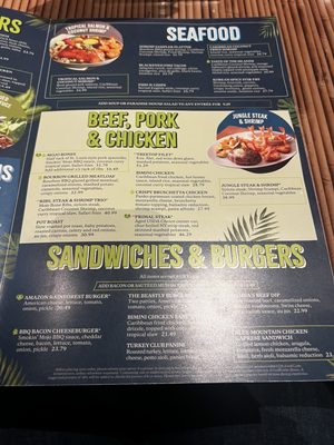 Menu photo 4 Rainforest Cafe Lake Buena Vista, FL