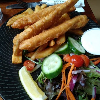 The Coffee Emporium - Fish, chips and salad. - Cafes Near Me - Hornsby, NSW