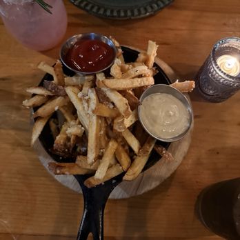 One Door North - Fresh-Cut Truffle Fries - New American Near Me - San Diego, California One Door North - Fresh-Cut Truffle Fries - New American Near Me - San Diego, California