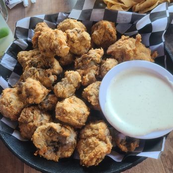 The Power Plant Texas Grill - Fried Mushrooms - New American Near Me - Seguin, Texas The Power Plant Texas Grill - Fried Mushrooms - New American Near Me - Seguin, Texas