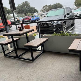 Cypress Grill - View of patio tables are nicely spread apart. You don't feel crowded at all. - American Near Me - Austin, Texas Cypress Grill - View of patio tables are nicely spread apart. You don't feel crowded at all. - American Near Me - Austin, Texas
