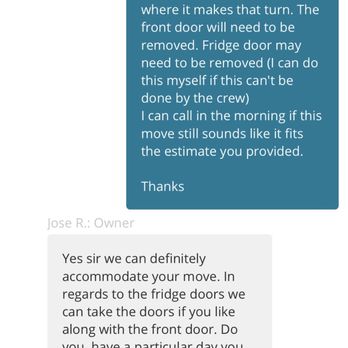 911 Movers and Storage - Giving the details of the move prior to them arriving. Assured they could do it. They could not - Movers Near Me - Las Vegas, Nevada