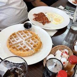 Lady C’s - Waffle eggs bacon