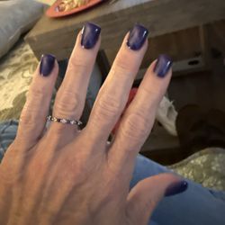 Leopard Nails - He did a tiger eye polish this time with my toes to match.