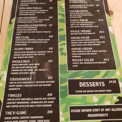 Pickle Rick's Pizza - Menu