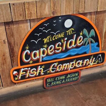 Capeside Fish Company - Their sign - Seafood Markets Near Me - Rainbow City, Alabama