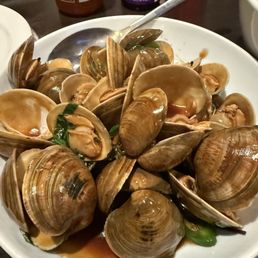 Clams with basil