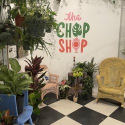 The Chop Shop - Logo, seating area