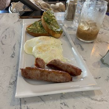 Great Maple - MODERN AMERICAN BREAKFAST w/sausage - New American Near Me - Newport Beach, California