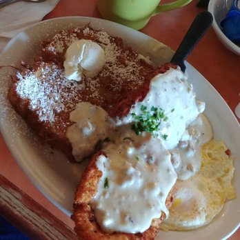 Original Breakfast House - Chicken fried chicken with eggs and French toast. Seriously incredible. You will need a nap. - Breakfast & Brunch Near Me - Phoenix, Arizona
