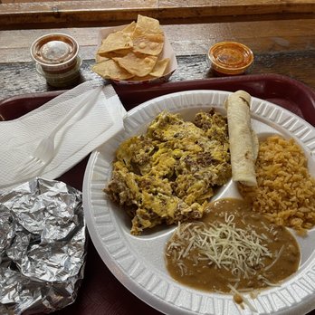 Tacos Los Carnales - Huevos con Chorizo - Tacos Near Me - Rancho Cucamonga, California
