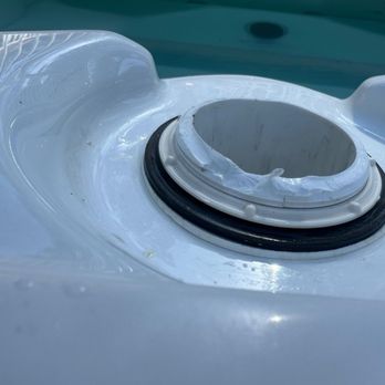 Blue Star Pool And Spas Services - They made the existing damage worse by ruining the threading on this part - Pool & Hot Tub Service Near Me - Big Bear Lake, California