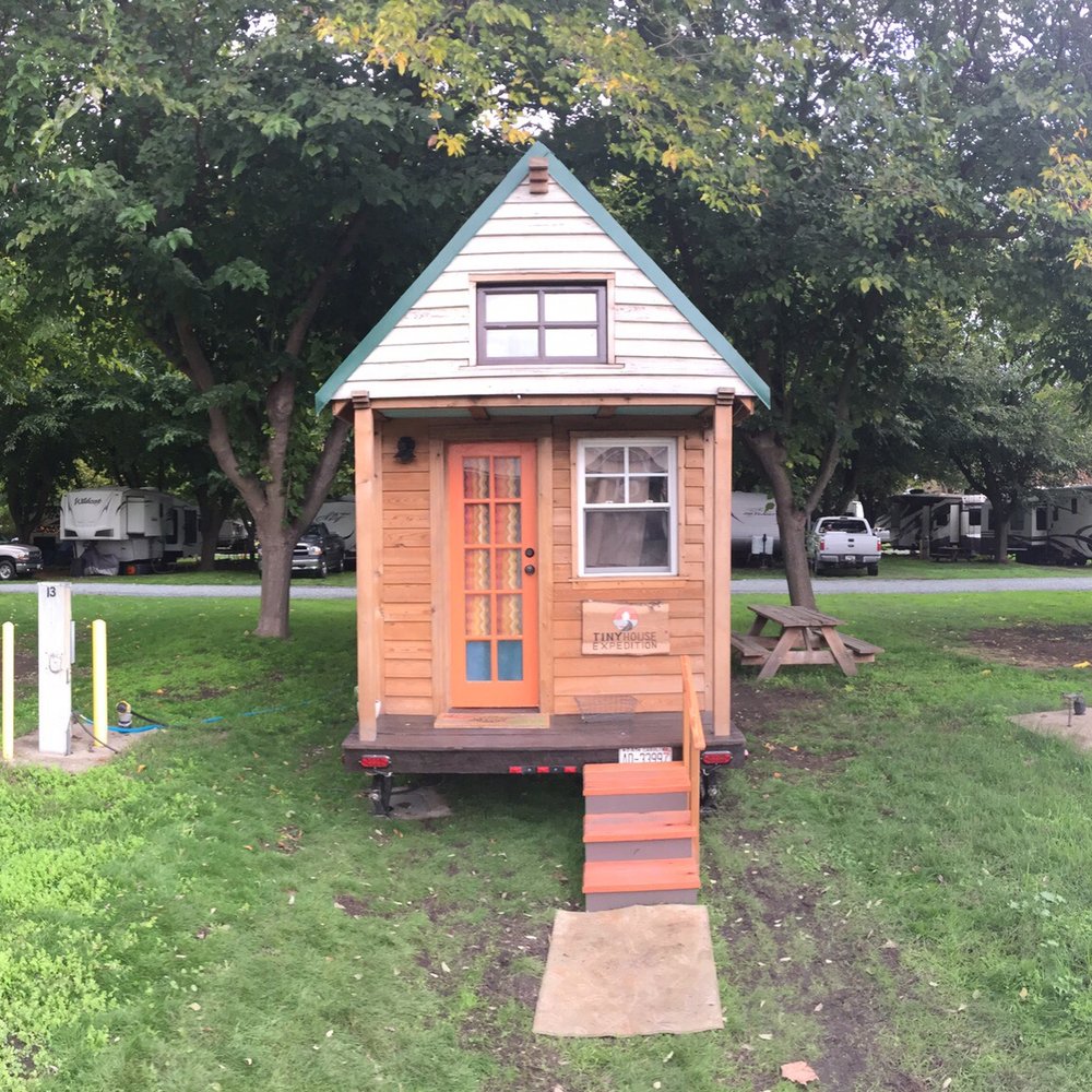 We parked our tiny house on wheels at Park Delta Bay for a short but sweet visit. This is a beautifully green, tree-covered RV park. We parked our tiny house on wheels at Park Delta Bay for a short but sweet visit. This is a beautifully green, tree-covered RV park.