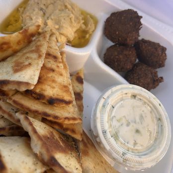 Myrtos - FALAFEL WITH HUMMUS ( 8 falafel pieces with hummus) - Greek Near Me - Downingtown, Pennsylvania Myrtos - FALAFEL WITH HUMMUS ( 8 falafel pieces with hummus) - Greek Near Me - Downingtown, Pennsylvania