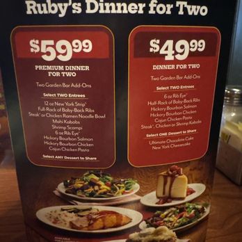 Ruby Tuesday - Price point promotion - American Near Me - Greensboro, North Carolina