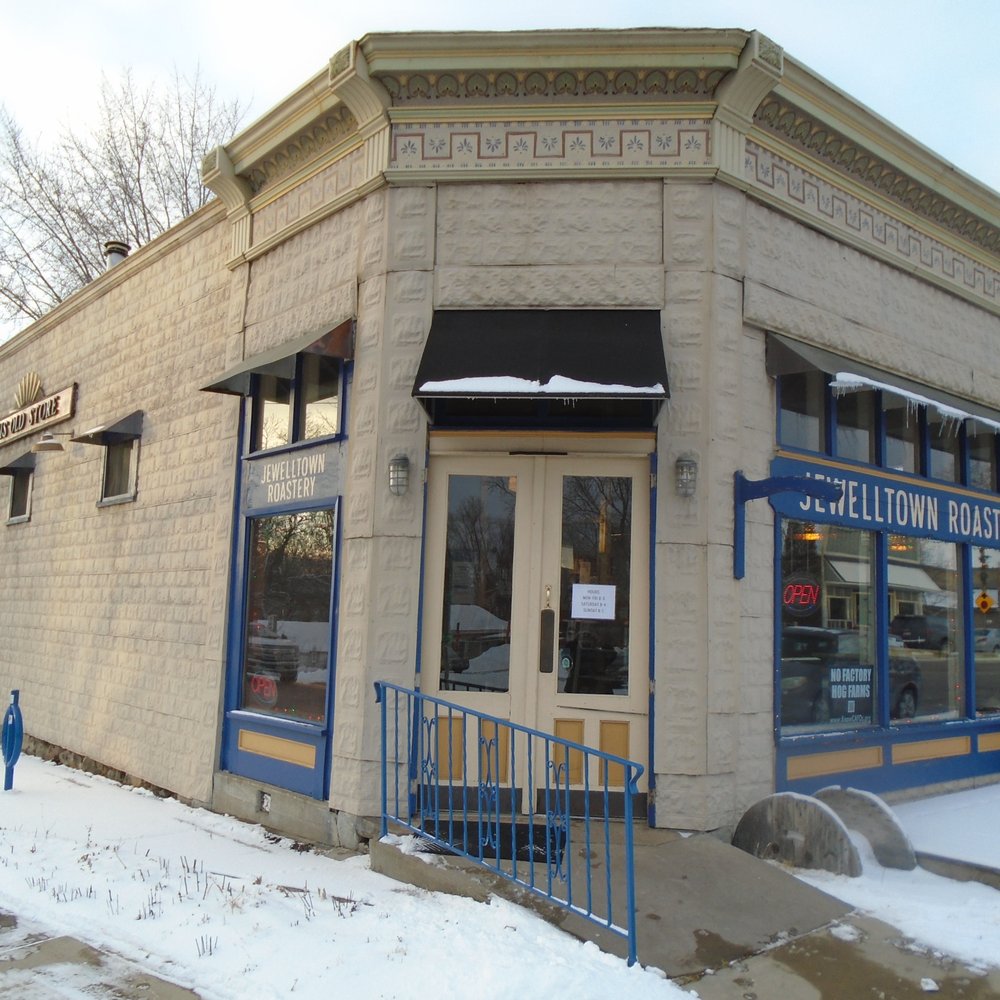 Jewelltown Roastery - Outside of the building, view looking northwest. - Cafes Near Me - Star Prairie, Wisconsin
