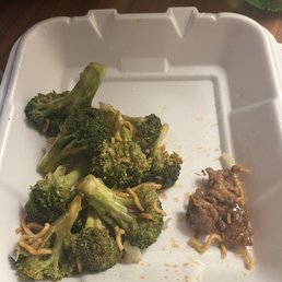 Beware! This was my beef and broccoli order