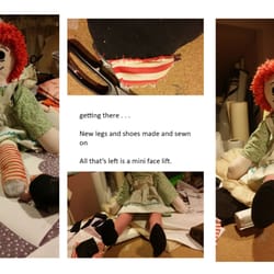 taolson - This client needed repairs to a doll handed down from her grandmother.