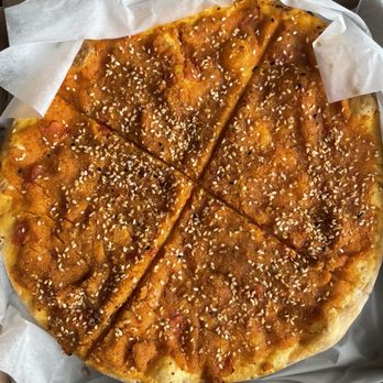 Arz Fine Foods - Vegan Muhamara "Pizza" - Lebanese Near Me - Mississauga, Ontario Arz Fine Foods - Vegan Muhamara "Pizza" - Lebanese Near Me - Mississauga, Ontario