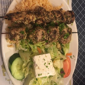 Greek Corner Restaurant - Lamb souvlaki plate with rice or chips. I went both! - Greek Near Me - Cambridge, Massachusetts Greek Corner Restaurant - Lamb souvlaki plate with rice or chips. I went both! - Greek Near Me - Cambridge, Massachusetts