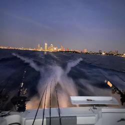Manhardt Charters - Skyline as we head out onto the water.