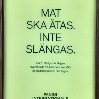 Panini - Mat ska inte slängas. - Salad Near Me - Solna, Alberta