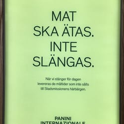 Panini - Mat ska inte slängas.