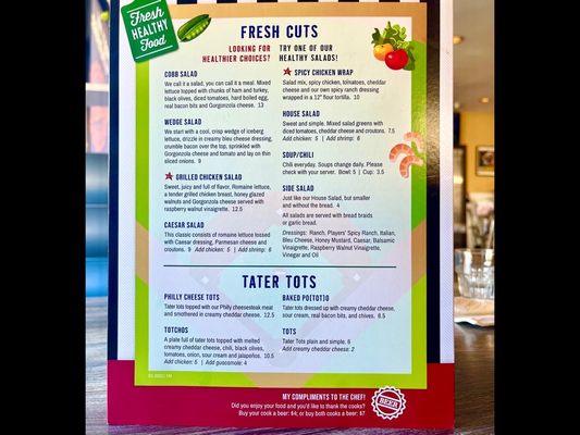 Menu photo 4 Players Sports Grill Poway, CA