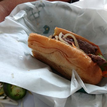 Banh Mi Café - Half a BBQ pork banh mi - probably the best banh mi on the menu - Coffee & Tea Near Me - Duluth, Georgia