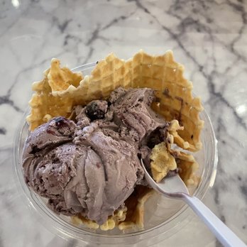 Waffle Cone - Raspberry Haze in a waffle cone bowl... will be getting this again! - Ice Cream & Frozen Yogurt Near Me - Jacksonville, Florida Waffle Cone - Raspberry Haze in a waffle cone bowl... will be getting this again! - Ice Cream & Frozen Yogurt Near Me - Jacksonville, Florida